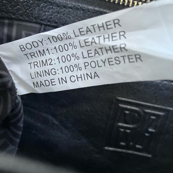 Pour la Victoire Purse Black Cream Leather Crossbody Handbag Retro Casual - Picture 10 of 14